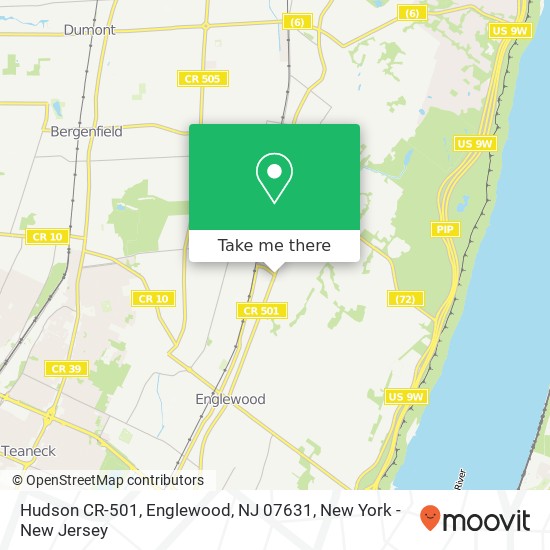 Hudson CR-501, Englewood, NJ 07631 map