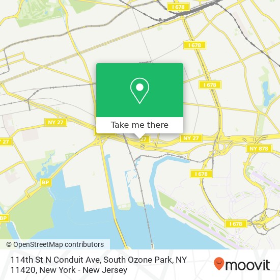 114th St N Conduit Ave, South Ozone Park, NY 11420 map
