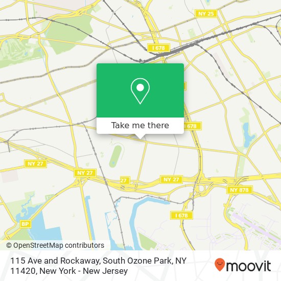 115 Ave and Rockaway, South Ozone Park, NY 11420 map
