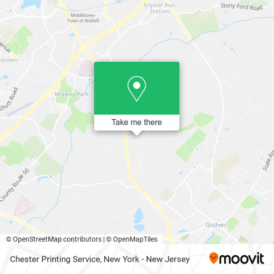 Chester Printing Service map