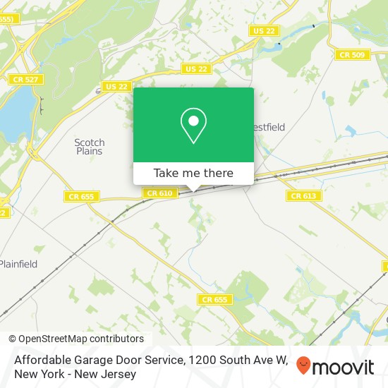Mapa de Affordable Garage Door Service, 1200 South Ave W
