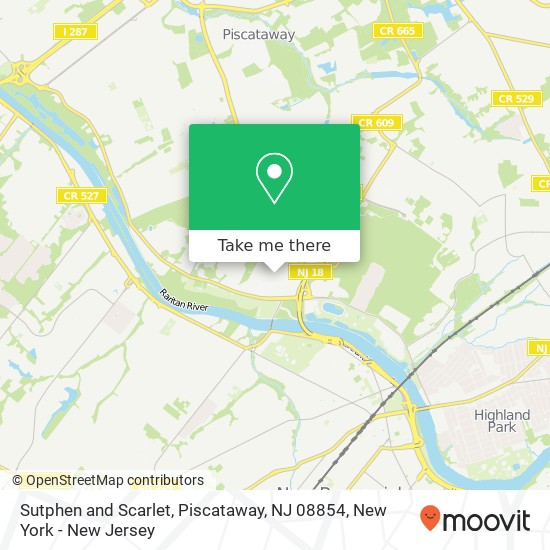 Mapa de Sutphen and Scarlet, Piscataway, NJ 08854