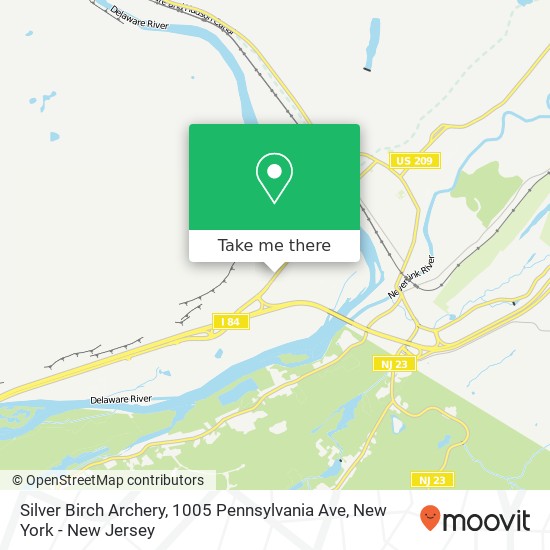 Mapa de Silver Birch Archery, 1005 Pennsylvania Ave