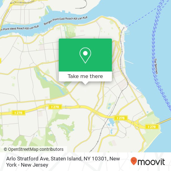 Mapa de Arlo Stratford Ave, Staten Island, NY 10301