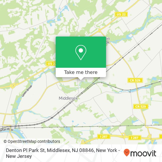 Denton Pl Park St, Middlesex, NJ 08846 map