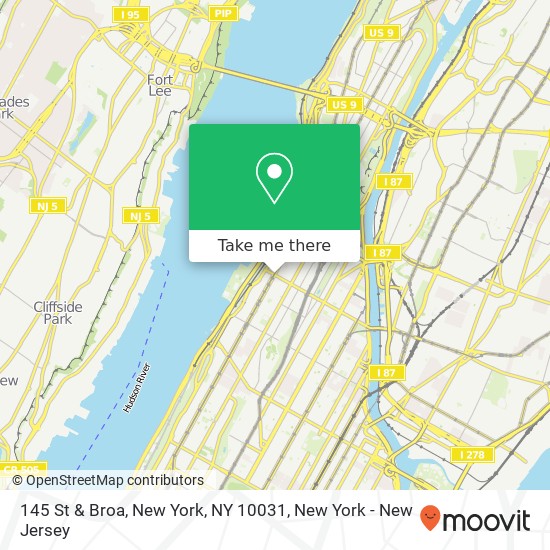 Mapa de 145 St & Broa, New York, NY 10031