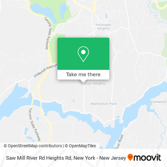 Saw Mill River Rd Heights Rd map