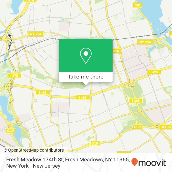 Mapa de Fresh Meadow 174th St, Fresh Meadows, NY 11365