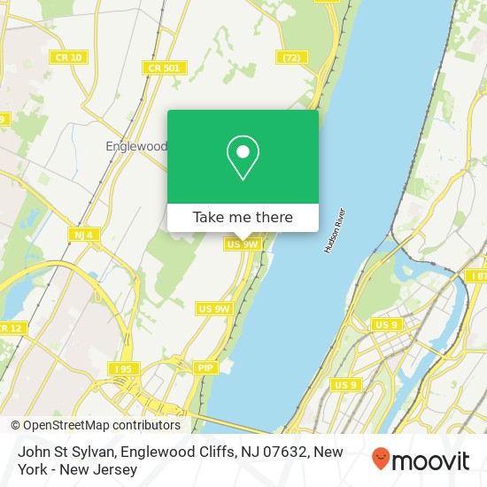Mapa de John St Sylvan, Englewood Cliffs, NJ 07632