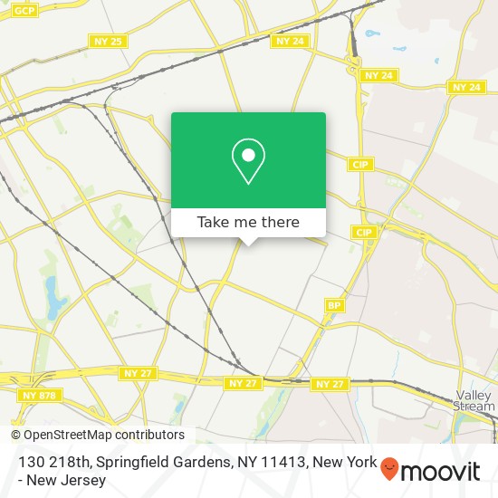 Mapa de 130 218th, Springfield Gardens, NY 11413