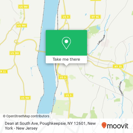 Dean at South Ave, Poughkeepsie, NY 12601 map
