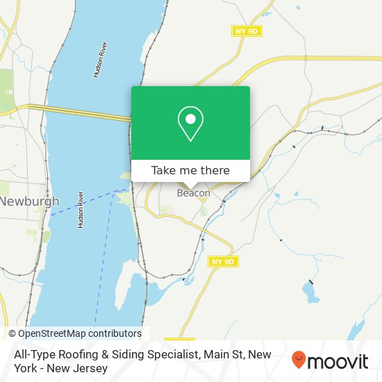 All-Type Roofing & Siding Specialist, Main St map