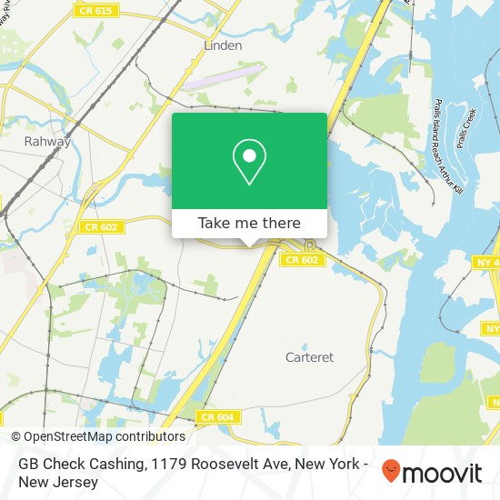 GB Check Cashing, 1179 Roosevelt Ave map