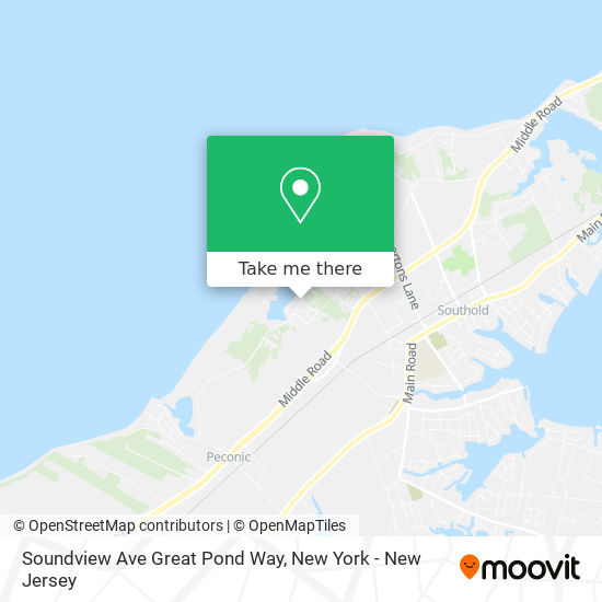 Soundview Ave Great Pond Way map