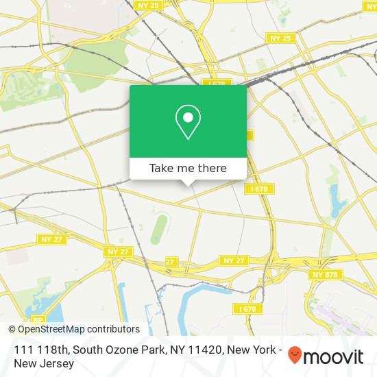 111 118th, South Ozone Park, NY 11420 map