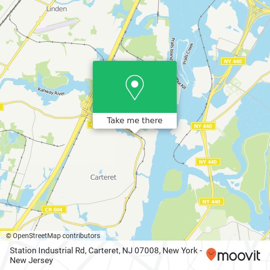 Mapa de Station Industrial Rd, Carteret, NJ 07008