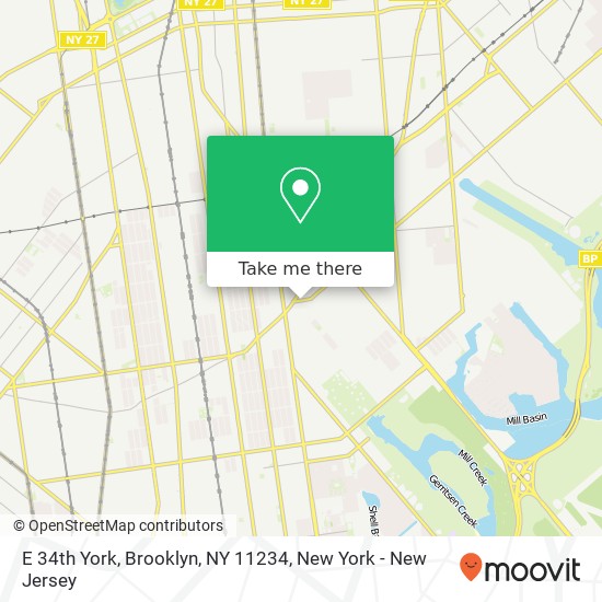 E 34th York, Brooklyn, NY 11234 map