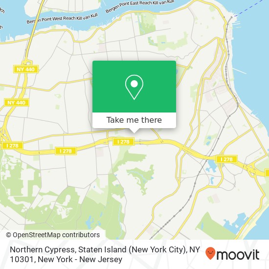 Mapa de Northern Cypress, Staten Island (New York City), NY 10301