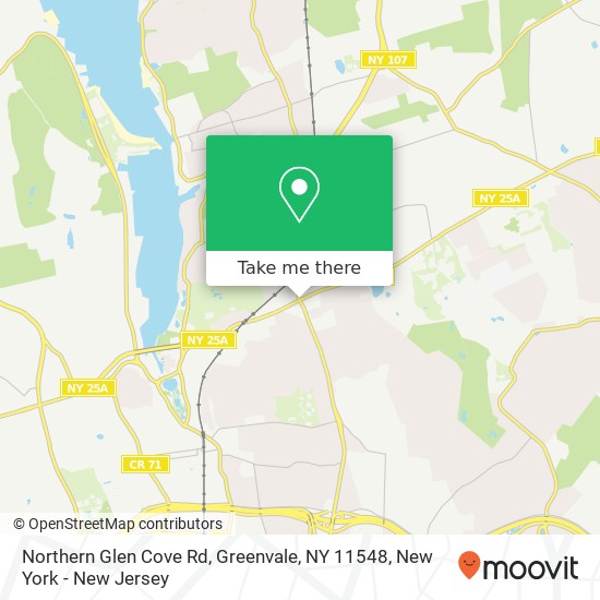 Mapa de Northern Glen Cove Rd, Greenvale, NY 11548