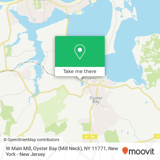 Mapa de W Main Mill, Oyster Bay (Mill Neck), NY 11771