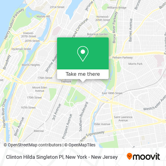 Mapa de Clinton Hilda Singleton Pl