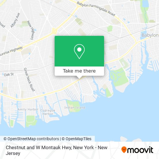 Mapa de Chestnut and W Montauk Hwy