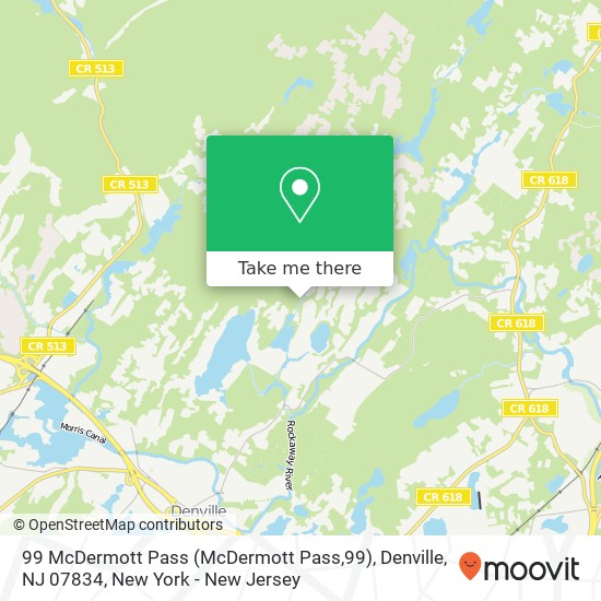 Mapa de 99 McDermott Pass (McDermott Pass,99), Denville, NJ 07834