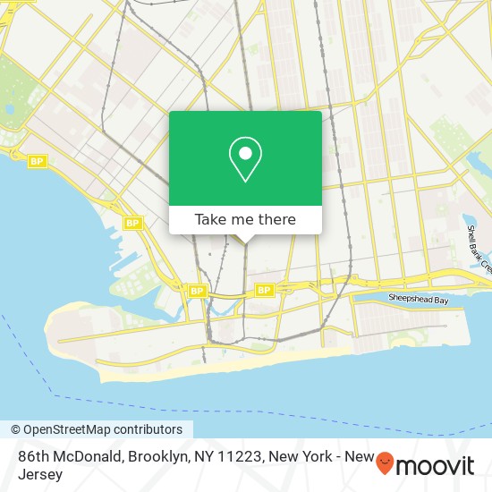 86th McDonald, Brooklyn, NY 11223 map