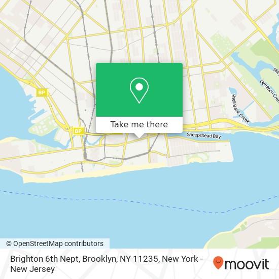 Mapa de Brighton 6th Nept, Brooklyn, NY 11235