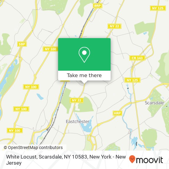 Mapa de White Locust, Scarsdale, NY 10583