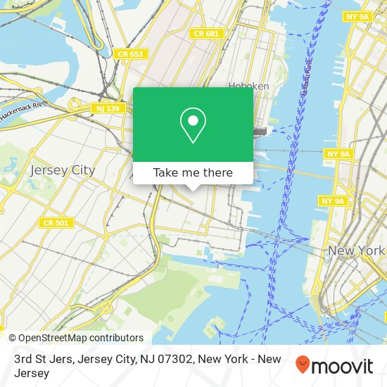 3rd St Jers, Jersey City, NJ 07302 map