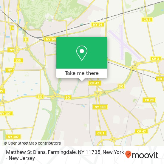 Matthew St Diana, Farmingdale, NY 11735 map