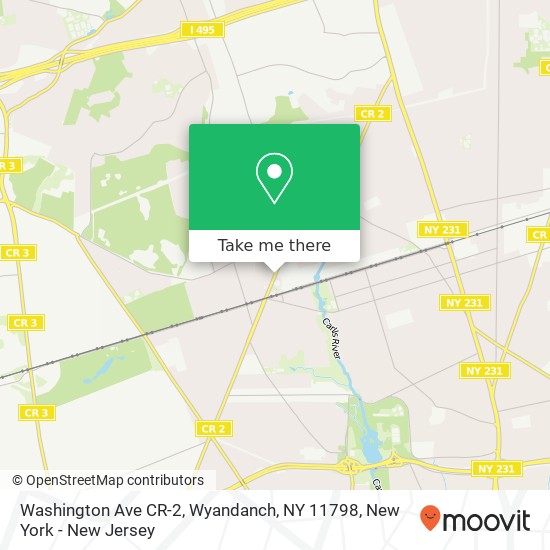 Mapa de Washington Ave CR-2, Wyandanch, NY 11798