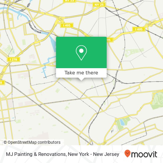 MJ Painting & Renovations map