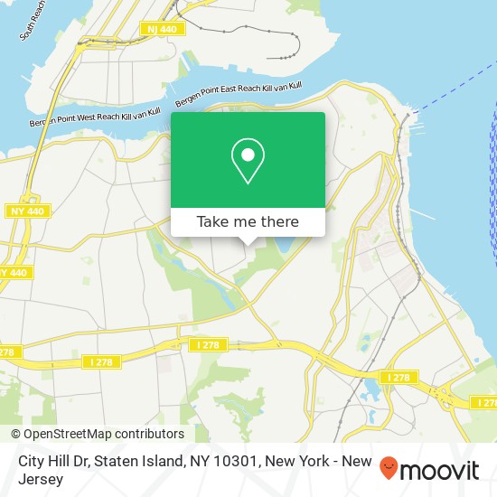 City Hill Dr, Staten Island, NY 10301 map