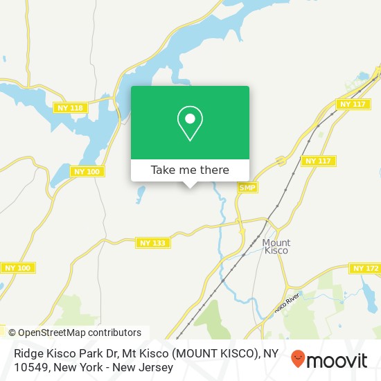 Ridge Kisco Park Dr, Mt Kisco (MOUNT KISCO), NY 10549 map