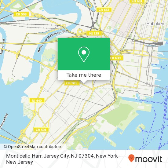 Monticello Harr, Jersey City, NJ 07304 map