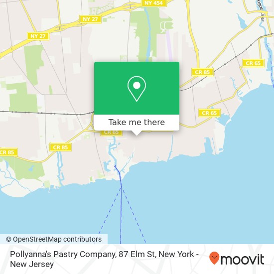 Mapa de Pollyanna's Pastry Company, 87 Elm St