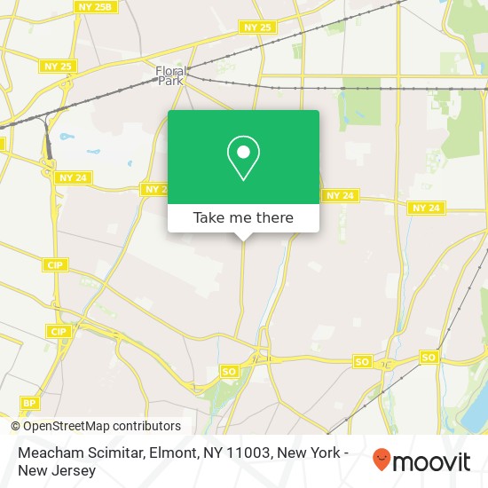 Mapa de Meacham Scimitar, Elmont, NY 11003
