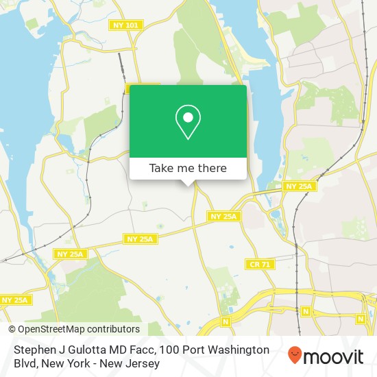 Mapa de Stephen J Gulotta MD Facc, 100 Port Washington Blvd