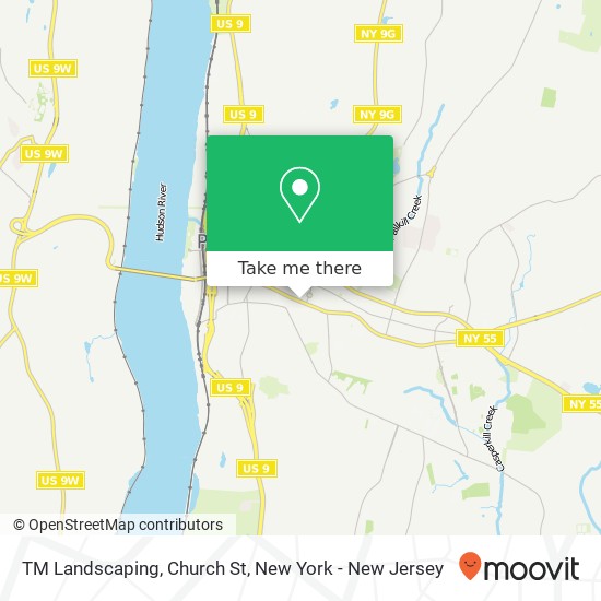 TM Landscaping, Church St map