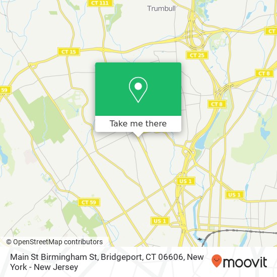 Mapa de Main St Birmingham St, Bridgeport, CT 06606