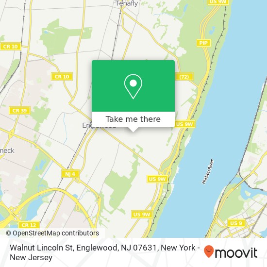 Mapa de Walnut Lincoln St, Englewood, NJ 07631