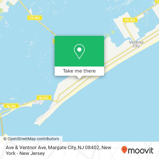 Ave & Ventnor Ave, Margate City, NJ 08402 map