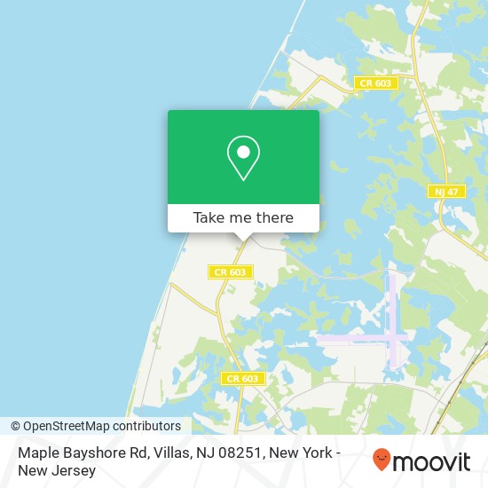 Maple Bayshore Rd, Villas, NJ 08251 map