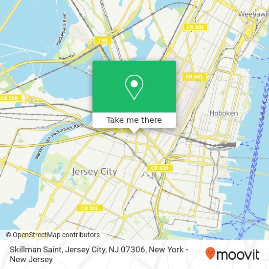 Mapa de Skillman Saint, Jersey City, NJ 07306