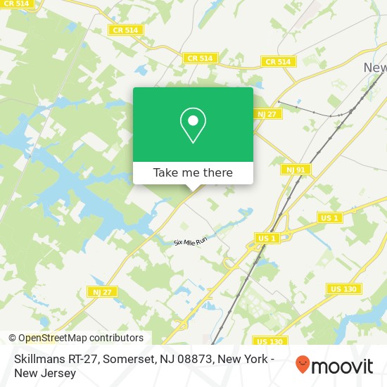 Mapa de Skillmans RT-27, Somerset, NJ 08873