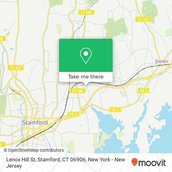 Mapa de Lenox Hill St, Stamford, CT 06906
