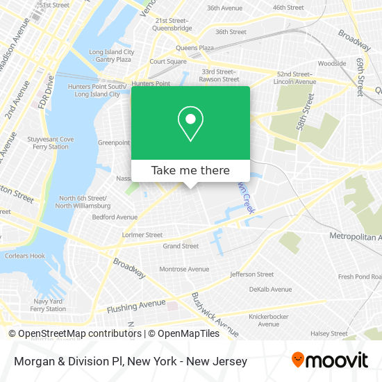 Morgan & Division Pl map