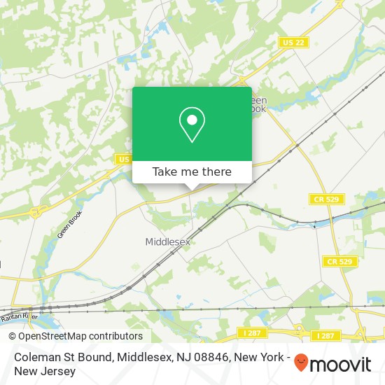 Coleman St Bound, Middlesex, NJ 08846 map